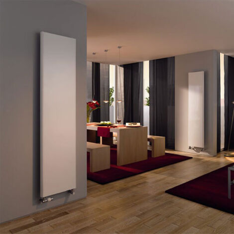 Kermi Verteo Plan therm-x2 senkrechter Flachheizkörper glatt Typ 22 Weiß 1800x102x600mm 2106W bei 75/65/20 C