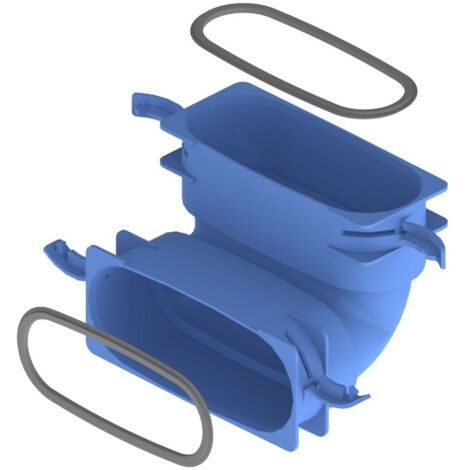 Kermi, x-well Bogen 90 Grad vertikal, 132x52