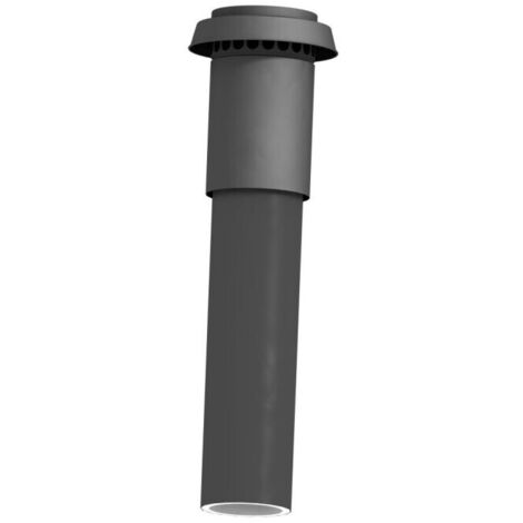 Kermi x-well Dachhaube NW 125, gedämmt, schwarz - Y2402125001K
