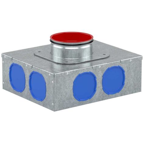 Kermi x-well Luftverteiler 8-fach VMR1, rund NW125, für NW75 und NW90