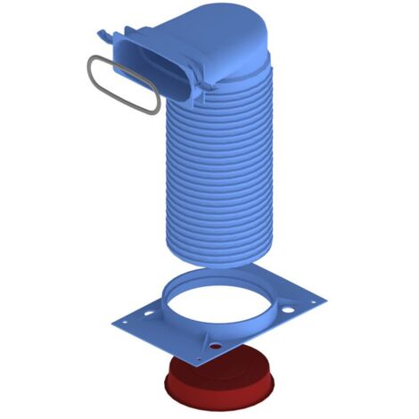 Kermi, x-well Ventilanschluss 90 Grad, 132x52 - 125