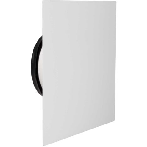 Kermi x-well Zu-/Abluftdurchlass SEA403 quadratisch aus Metall, weiß, NW 125 mm