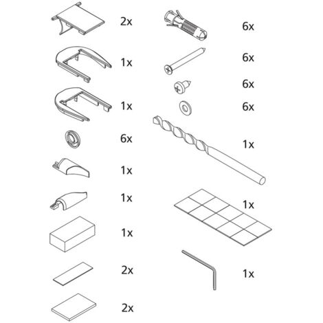 Kermi ZBAT031 Set Montagekleinteile