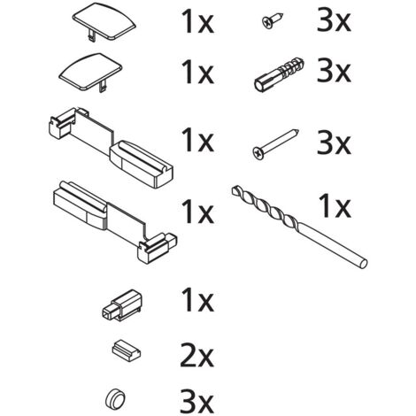 Kermi ZBV2004 Set Montagekleinteile