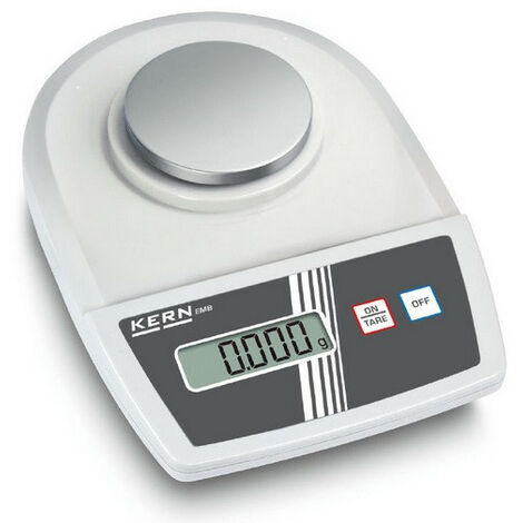 Kern - Balance de précision lecture 0,001 g portée max. 100 g plateau ∅ 82 mm plastique, peinture antistatique - EMB100-3