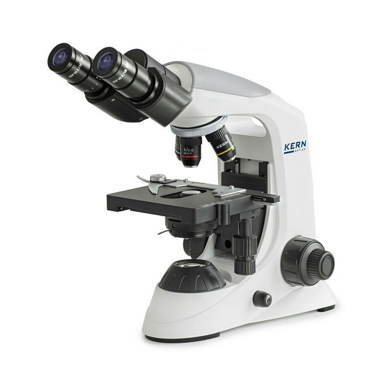 Kern Sohn - Kern - Microscope à lumière transmise OBE-12, binoculaire hwf 10x/Ø 18 mm achromatique 4x/10x/40x - obe 122
