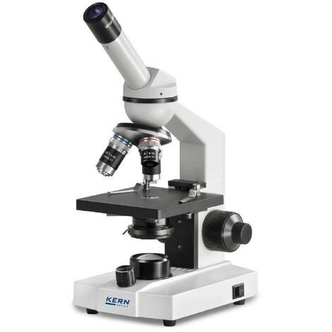 Kern - Microscope à lumière transmise OBS-1 monoculaire WF 10x/Ø 18 mm revolver à 3 objectifs - OBS 102