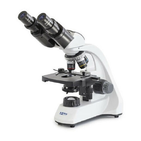 Kern - Microscope scolaire à lumière transmise OBT-1 binoculaire 4x à 100x revolver 4 objectifs + platine mécanique - OBT 106