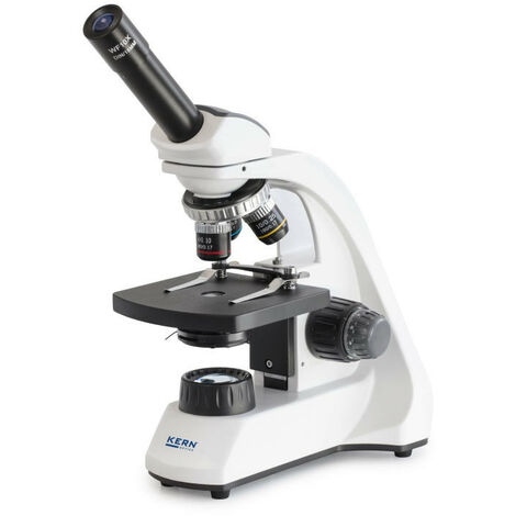 Kern - Microscope scolaire à lumière transmise OBT-1 monoculaire HWF 10x/Ø 18 mm 4x/10x/40x revolver à 4 objectifs - OBT 102