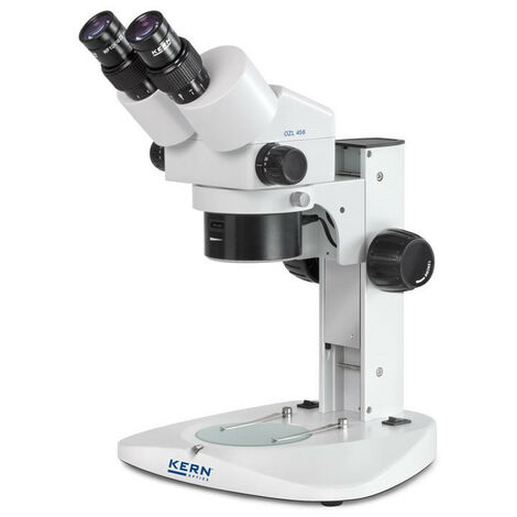 Kern - Microscope stéréo à zoom 0,75x - 5,0x binoculaire HSWF 10x/Ø 23 mm avec support mécanique - OZL 456