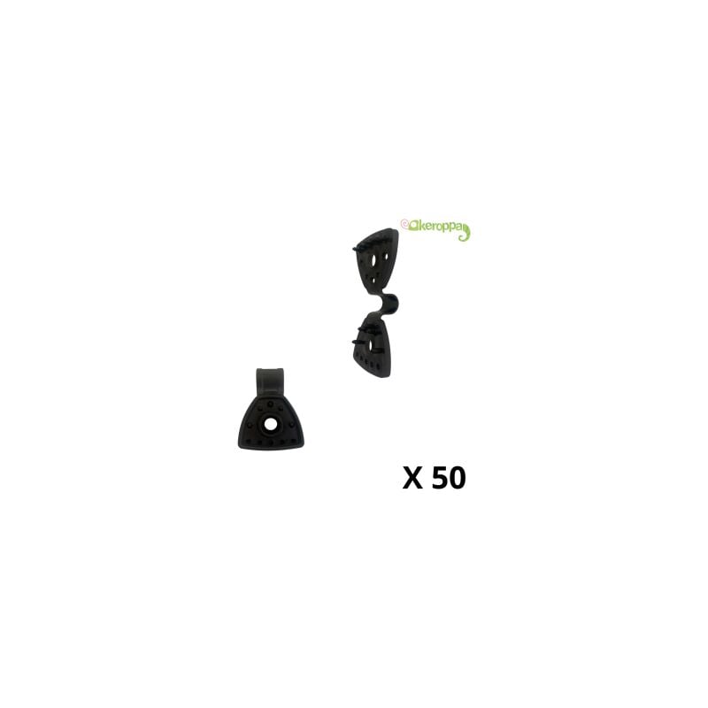 Image of Clip per zanzariere, confezione da 50 unità, clip di fissaggio per zanzariere - Keroppa