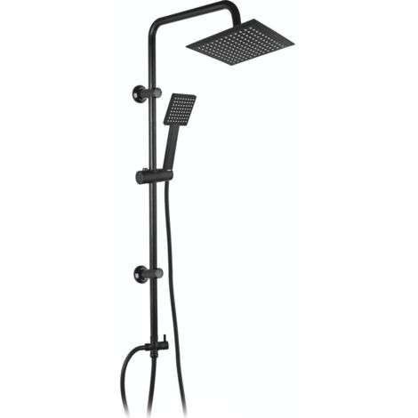 Kerra Denis 60 soffione doccia quadrato nero
