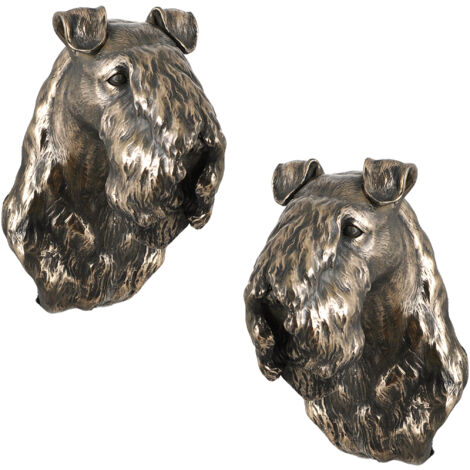 Kerry Blue Terrier, Irish Blue Terrier - Hundestatuette, hängende Büste, einzigartige Dekoration für Hundeliebhaber von Art-Dog