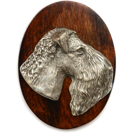 Kerry Blue Terrier, Irish Blue Terrier - spilla per esposizione canina, fermaglio per numero di partenza, distintivo per cani di Art-Dog