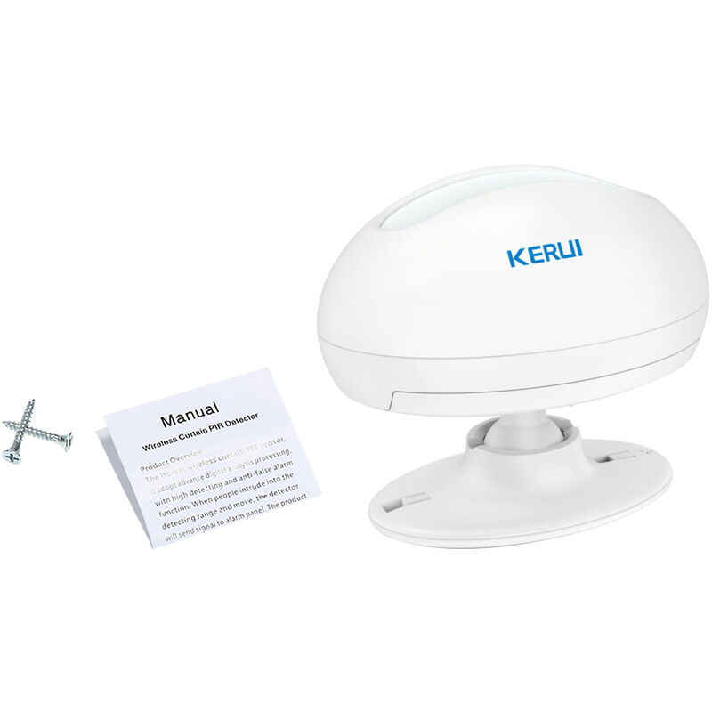KERUI Wireless 433MHz Infrared Detector PIR Motion Sensor Window Curtain Passive Infrared Alarm Detection For Home Burglar Security Alarm