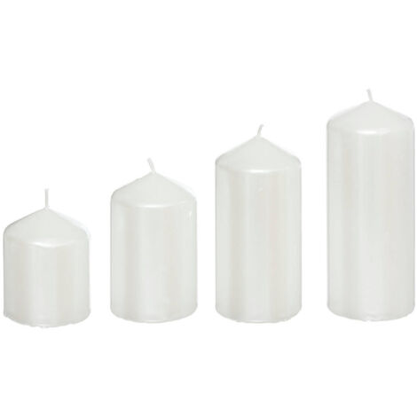 Kerzen in verschiedenen Größen, Ø 5 cm, 4er-Set