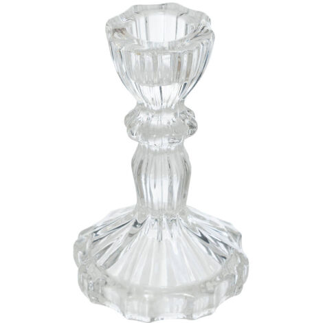 Kerzenhalter aus Glas, Kristall, 11 cm
