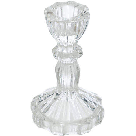 Kerzenhalter aus Glas, Kristall, 11 cm