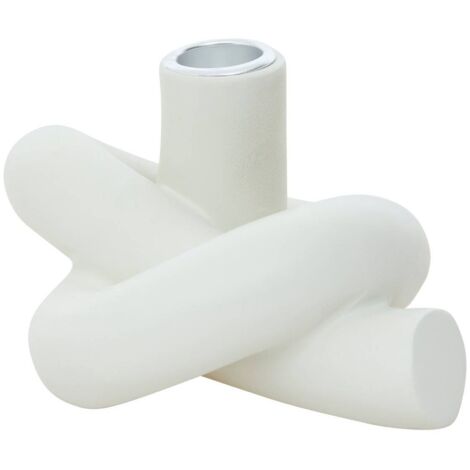 Kerzenhalter Flow 16x8cm - Weiß