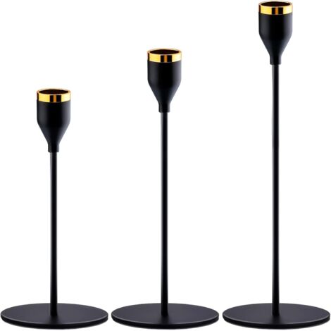 Kerzenhalter Le Noir Hochzeitskerzenständer Verschiedene Größen 24/28