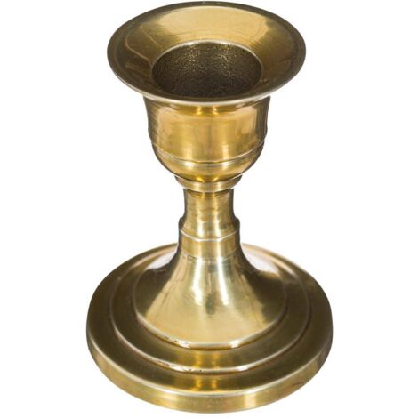 Kerzenhalter Metall gold H7,5cm - Doppelte runde