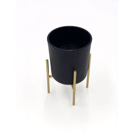 Kerzenhalter Set Kerzenständer Windlicht Teelichthalter Deko Metallkerzenständer - schwarz