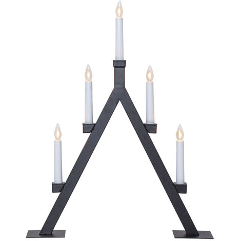 Kerzenleuchter Oliver Metall 5-flammig E10 schwarz H 55cm B 44cm