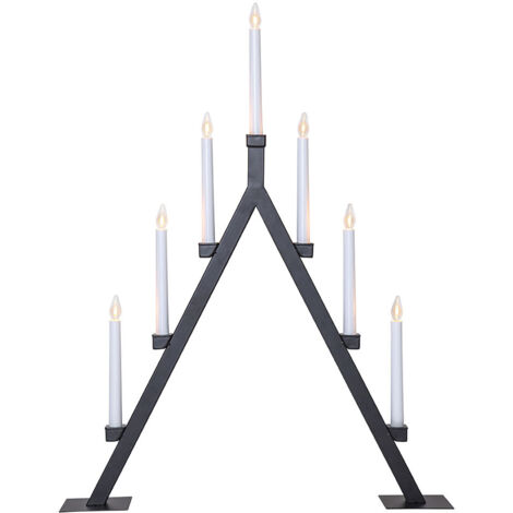 Kerzenleuchter Oliver Metall 7-flammig E10 schwarz H 75cm B 60cm