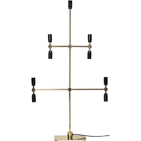 Kerzenleuchter Twice 5-armig 9-flammig E14 H 91cm Messing