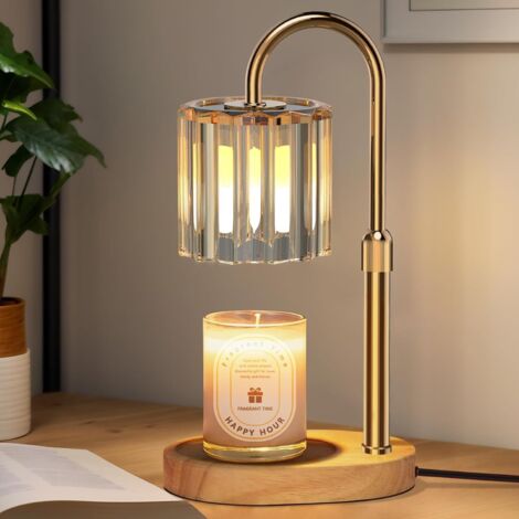 Kerzenwärmer-Lampe, Kerzenwärmer mit Timer und Dimmer, Elektrischer Kerzenwärmer, Vintage-Kerzenwärmer aus Glas für Duftkerzen, Dekoration für Zuhause, Schlafzimmer