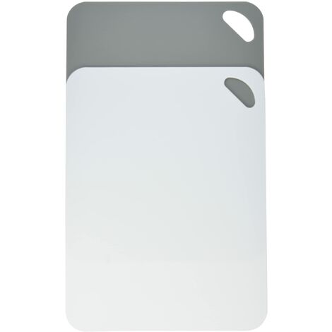 Kesper 30540 Tappetino da Taglio - Set di 2, Bianco/Grigio