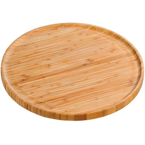 Kesper-Piatto da Pizza, in bambù, Colore: Marrone, 32 cm