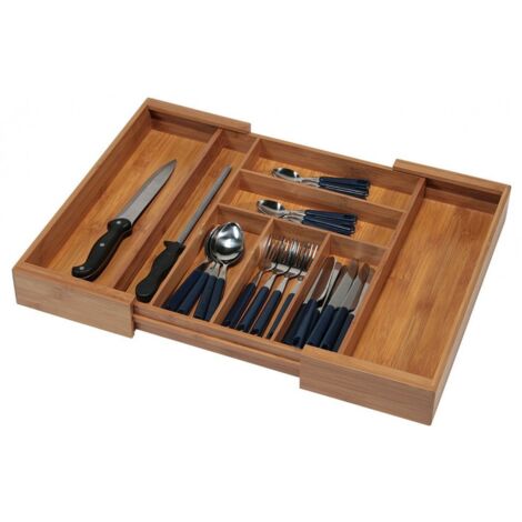 Kesper Range couverts extensible bambou naturel 35-58 cm