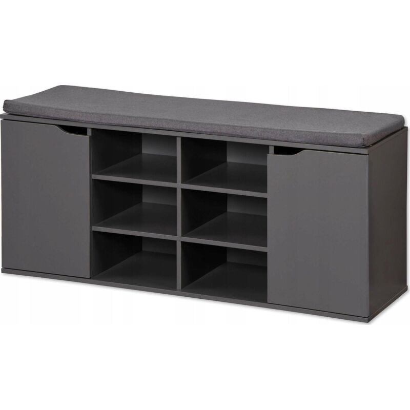 Kesper Schuhregal Grau Mit Bequemem Sitz
