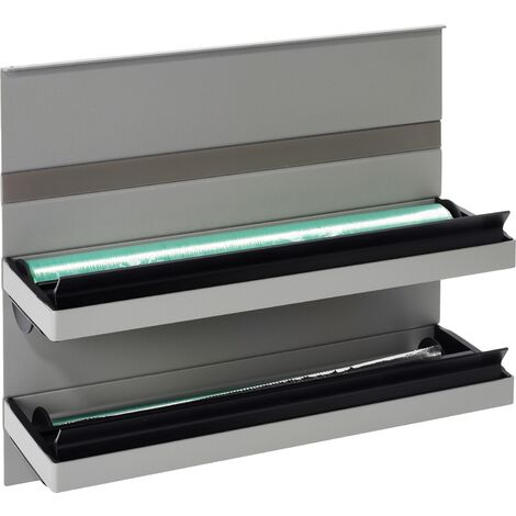 Kesseböhmer Linero MosaiQ Relingsystem - Folienabroller titangrau Küche