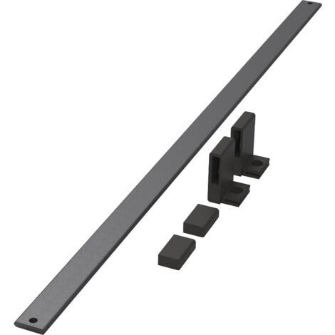 Kesseböhmer Schuhreling Conero passend zum Schuhregal schräg Breite 1114mm, Aluminium schwarz