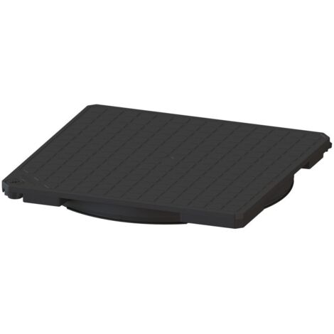 Kessel Abdeckplatte Tagwasserdicht 366x366mm, Schwarz
