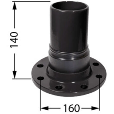 Kessel Anschlussadapter Flanschmuffe DN 80 Druckleitungen PE