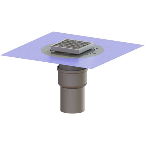 KESSEL Avaloir de sol/plafond Ferrofix - DN 100, vertical, Variofix, Grille caillebotis, 54430.21