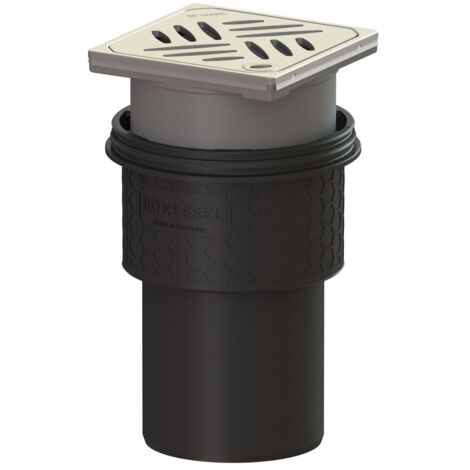 Kessel Boden-/Deckenablauf Ecoguss DN 100 Designrost, senkrecht