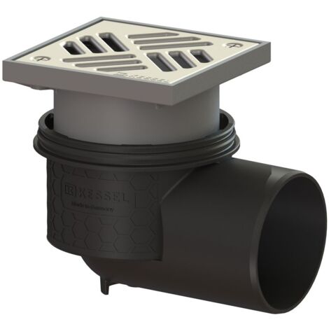Kessel Boden-/Deckenablauf Ecoguss DN 100 Schlitzrost, seitlich