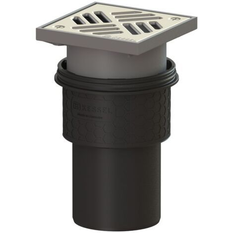 Kessel Boden-/Deckenablauf Ecoguss DN 100 Schlitzrost, senkrecht