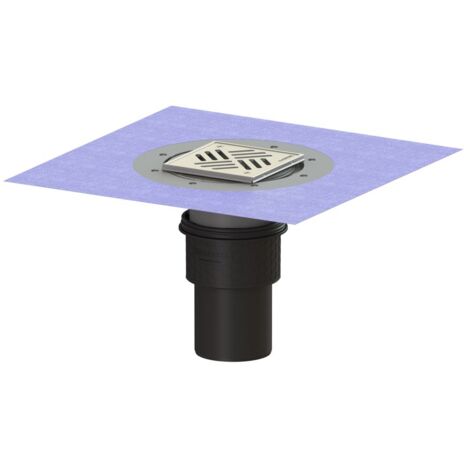 Kessel Boden-/Deckenablauf Ecoguss DN 100 Variofix Schlitzrost, senkrecht