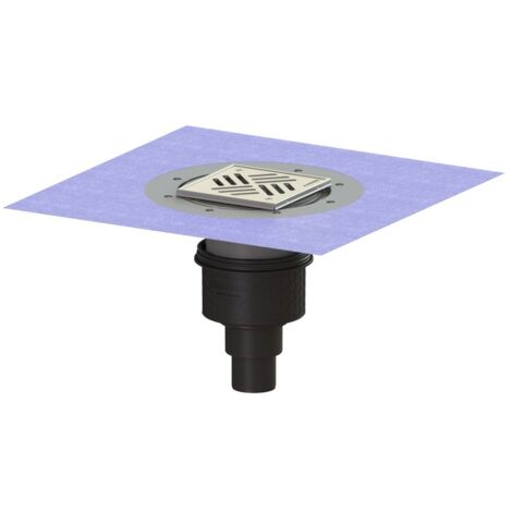 Kessel Boden-/Deckenablauf Ecoguss DN 50 Variofix Schlitzrost, senkrecht