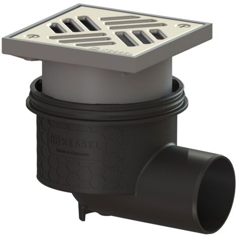 Kessel Boden-/Deckenablauf Ecoguss DN 70 Schlitzrost, seitlich