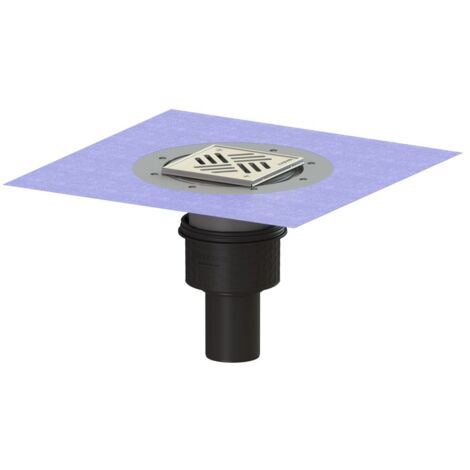 Kessel Boden-/Deckenablauf Ecoguss DN 70 Variofix Schlitzrost, senkrecht