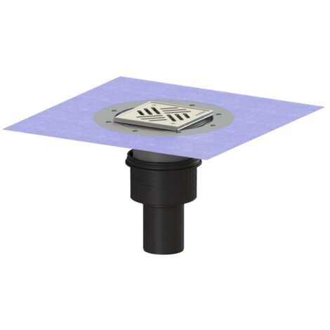 Kessel Boden-/Deckenablauf Ecoguss DN 80 Variofix Schlitzrost, senkrecht