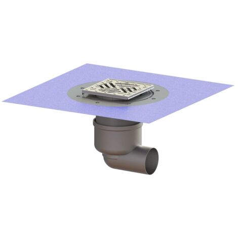 Kessel Boden-/Deckenablauf Ferrofix DN 70 Variofix Schlitzrost, seitlich