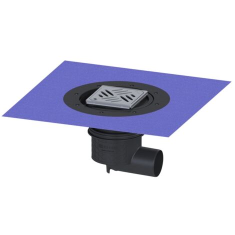 Kessel Boden-/Deckenablauf Practicus DN 70 Variofix Designrost, seitlich