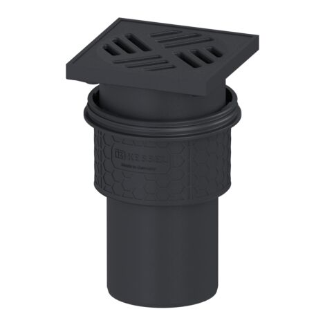 Kessel drain de plancher Practicus 4521040 DN100, la rouille, le drain vertical